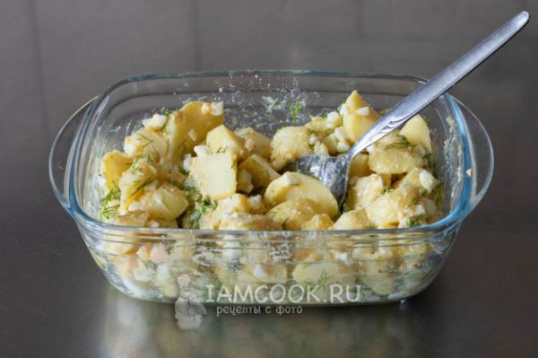 Салат из картошки и яиц