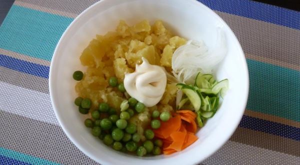 Картофельный салат по-японски (Потэ то сарада)